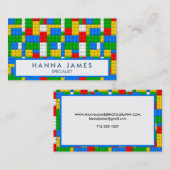 Gebäude Bricks Muster Personalisiert Visitenkarte (Vorne/Hinten)