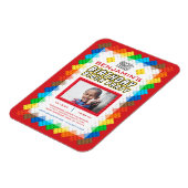 Gebäude Bricks Toy Geburtstag Einladung Magnet (Linke Seite)