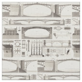 Gebäude-Brücken Stoff (Nahaufnahme)