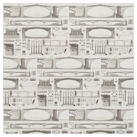 Gebäude-Brücken Stoff (Muster)