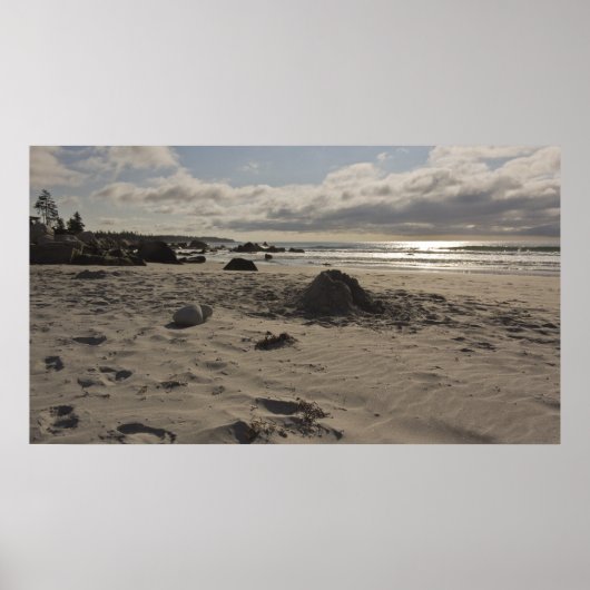 Gebäude Burgen aus Sand Poster (Vorne)