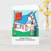 Gebäude Cartoon 9233 Karte (Gelbe Blume)