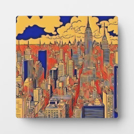 Gebäude City Art Fotoplatte