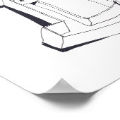 Gebäude CLD Monogramm Zeichnete 15 Poster (Ecke)