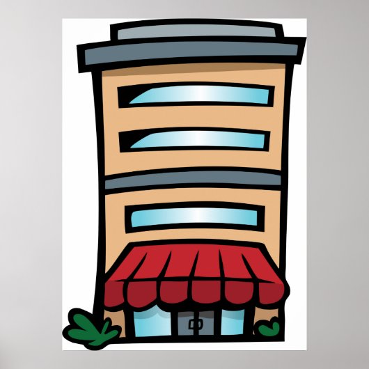 Gebäude Complex Poster (Vorne)