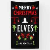 Gebäude Construction Christmas Ugly Banner (Vertikal)