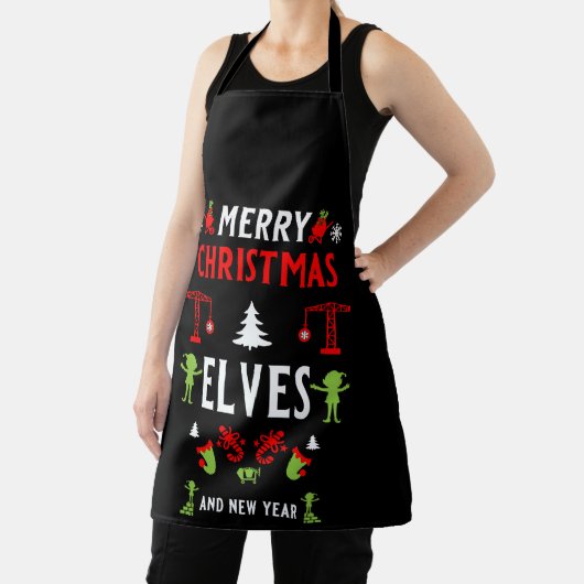 Gebäude Construction Christmas Ugly Schürze (InSitu)