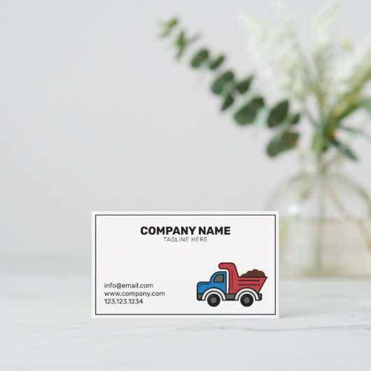 Gebäude Construction Company Visitenkarte (Stehend Vorderseite)