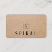 Gebäude Construction Contractor Kraft Paper Visitenkarte (Vorderseite)