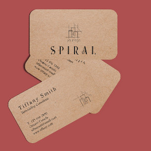 Gebäude Construction Contractor Kraft Paper Visitenkarte