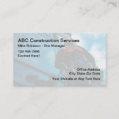 Gebäude Construction Services Moderne Businesscard Visitenkarte (Vorderseite)