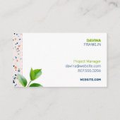 Gebäude Contractor Bold Modern Construction Visitenkarte (Rückseite)