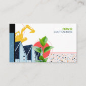 Gebäude Contractor Bold Modern Construction Visitenkarte (Vorderseite)