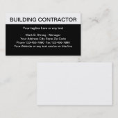 Gebäude Contractor Business Cards Visitenkarte (Vorne/Hinten)