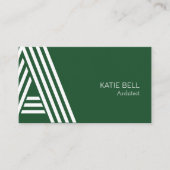 Gebäude Contractor Instagram folgen uns dunkelgrün Visitenkarte (Vorderseite)