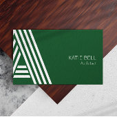 Gebäude Contractor Instagram folgen uns dunkelgrün Visitenkarte