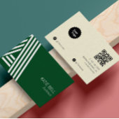 Gebäude Contractor Instagram folgen uns dunkelgrün Visitenkarte