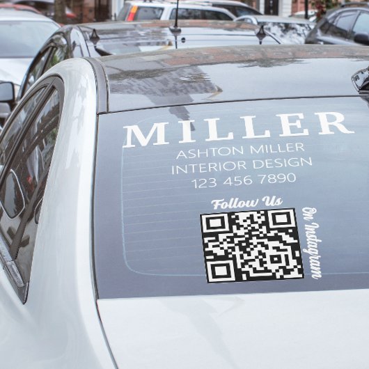 Gebäude Contractor Qr Code Einfach und Beruflich Fensteraufkleber