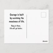 Gebäude Courage Postkarte (Rückseite)