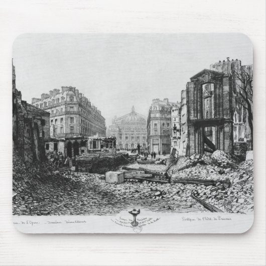 Gebäude der Allee de L'Opera 2 Mousepad (Vorne)