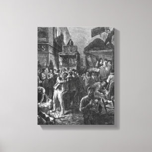 Gebäude der Allee de L'Opera Leinwanddruck