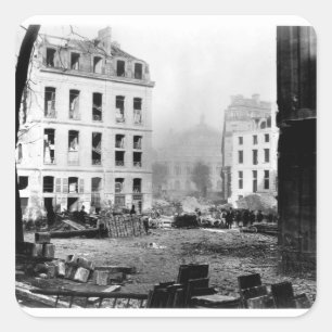 Gebäude der Allee de L'Opera Quadratischer Aufkleber