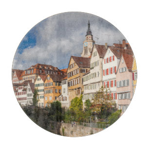 Gebäude der Altstadt Deutschland Schneidebrett