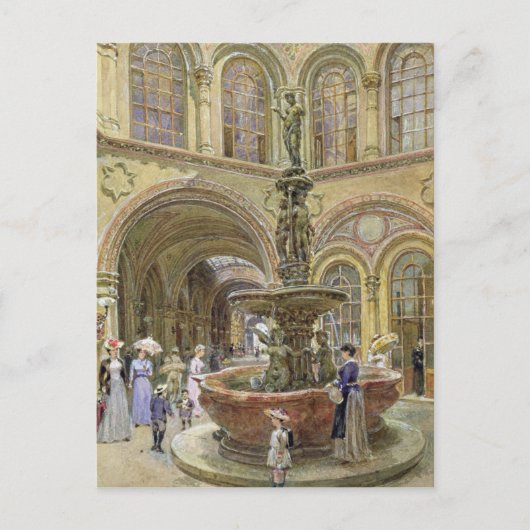 Gebäude der Bank und der Börse Postkarte (Vorderseite)