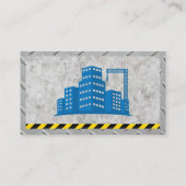 Gebäude der Baustelle | Betonstahl Visitenkarte (Rückseite)