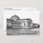 Gebäude der bildenden Künste, Ausstellung von Kolu Postkarte (Vorne/Hinten)