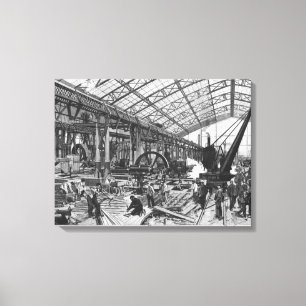 Gebäude der Galerie des Machines Leinwanddruck