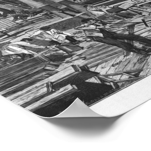 Gebäude der Galerie des Machines Poster (Ecke)