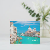 Gebäude der historischen Architektur von Venedig, Postkarte (Stehend Vorderseite)