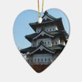 Gebäude der japanischen Burg Keramikornament (Links)