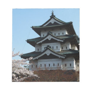 Gebäude der japanischen Burg Notizblock