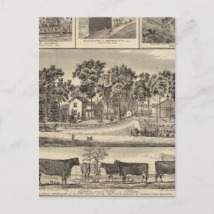 Gebäude der Klenonischen Stammbauernhöfe in Davenp Postkarte