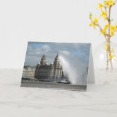 Gebäude der Leber - Liverpool Karte (Gelbe Blume)