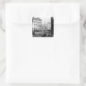 Gebäude der Oper Quadratischer Aufkleber (Tasche)