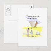 Gebäude der Pyramiden Postkarte (Vorne/Hinten)