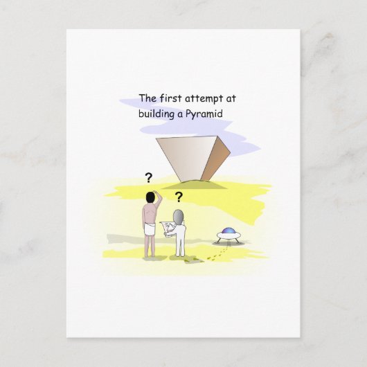Gebäude der Pyramiden Postkarte (Vorderseite)