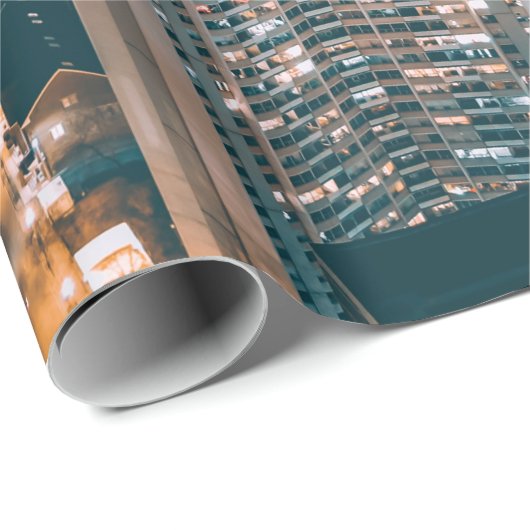 Gebäude DER STADT - TOP-ANSICHT Geschenkpapier (Rolleneckpunkt)