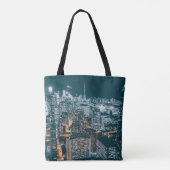 Gebäude DER STADT - TOP-ANSICHT Tasche (Rückseite)