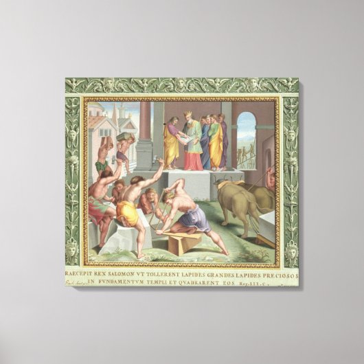 Gebäude Der Tempel von Solomon, Illustration Leinwanddruck (Vorderseite)