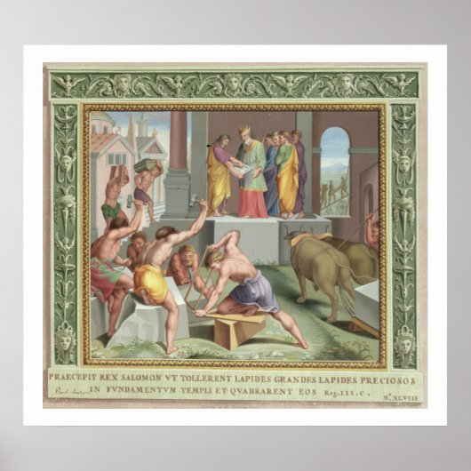 Gebäude Der Tempel von Solomon, Illustration Poster (Vorne)
