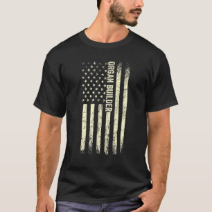 Gebäude der US-Flagge Stolz T-Shirt