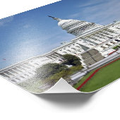 Gebäude der US-Hauptstadt des Weißen Hauses in Was Fotodruck (Ecke)