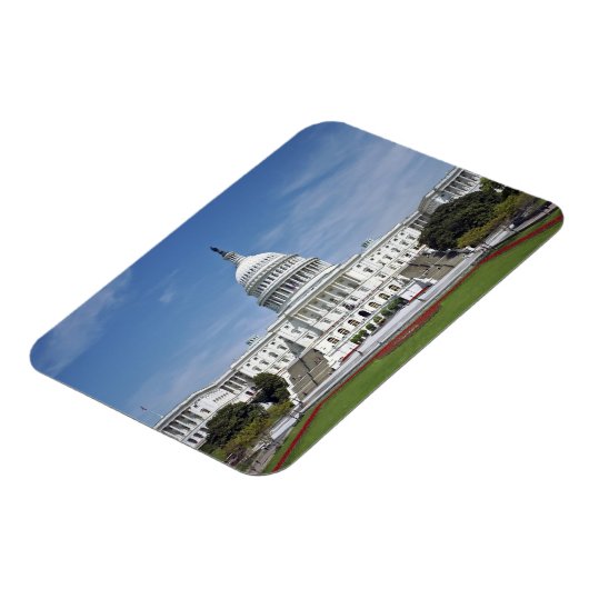 Gebäude der US-Hauptstadt des Weißen Hauses in Was Magnet (Linke Seite)