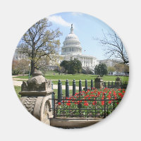 GEBÄUDE der US-Hauptstadt im Frühjahr