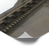 GEBÄUDE der US-Hauptstadt mit amerikanischer Flagg Poster (Ecke)