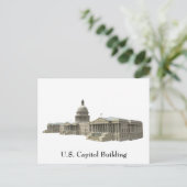 Gebäude der US-Hauptstadt: Washington DC Postkarte (Stehend Vorderseite)
